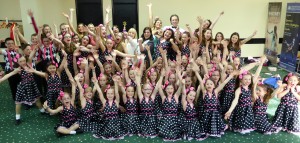 Centre Stage Troupe with 1st prize Trophy for Hairspray